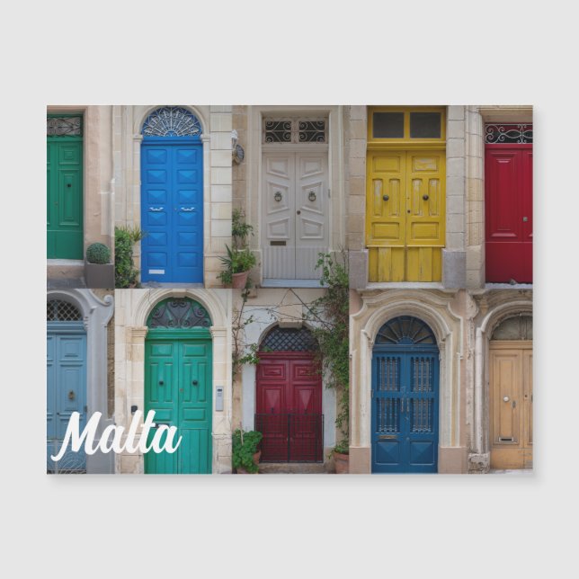 Färgfyllda dörrar på Malta (Framsida)