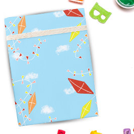 Färgfyllda drakar i Himlar Blue Mönster Kids Presentpapper
