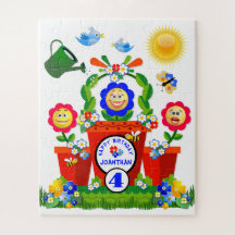 Färgfyllda Emoji Flowers Customized Barn Birthday