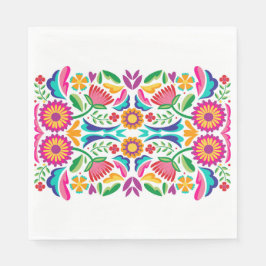 Färgfyllda Fiesta Flowers Pappersservett