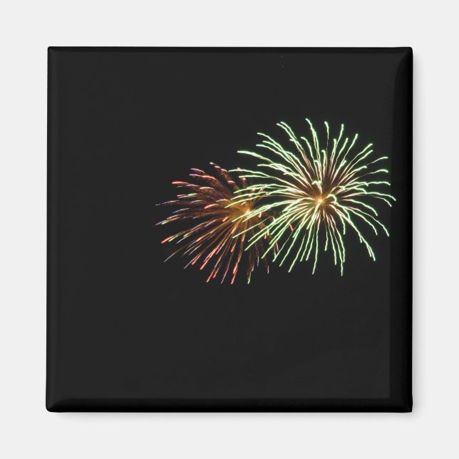 Färgfyllda Fireworks Magnet (Framsidan)