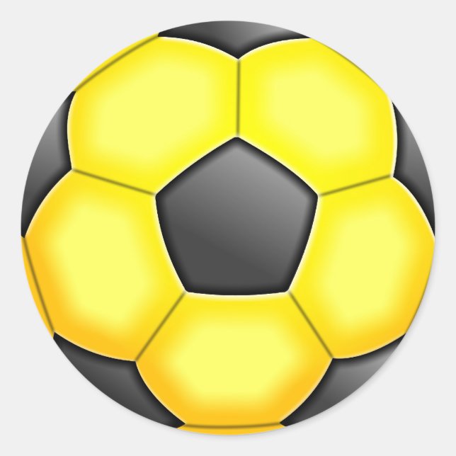 Färgfyllda fotbollar runt klistermärke (Framsida)