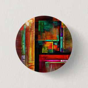 Färgfyllda fyrkanter Modern Abstrakt Art Mönster # Knapp