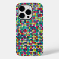 Färgfyllda fyrkanter, mosaik geometric mönster spe