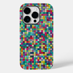 Färgfyllda fyrkanter, mosaik geometric mönster spe