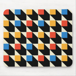 Färgfyllda fyrkanter, musknapp musmatta