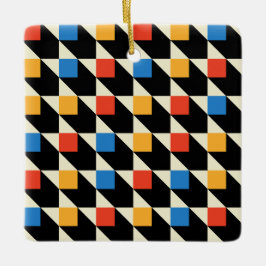 Färgfyllda fyrkanter, ornament