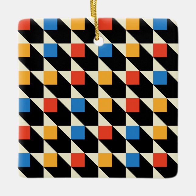 Färgfyllda fyrkanter, ornament (Framsida)