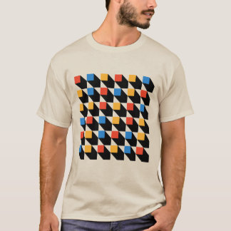 Färgfyllda fyrkanter T-Shirt