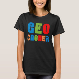 Färgfyllda Geocacher-pilar T Shirt