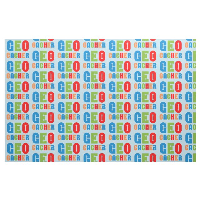 Färgfyllda Geocacher-pilar Tyg (Fat Quarter)