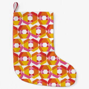 Färgfyllda Geometriminimalistiska teckningar, söml Liten Julstrumpa