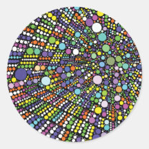 Färgfyllda geometriska cirklar