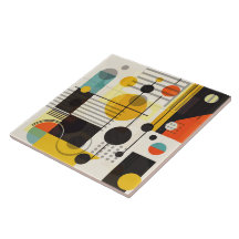 Färgfyllda geometriska former - komposition