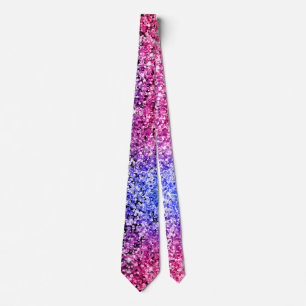 Färgfyllda Glitter Sparkles Neck Tie Slips