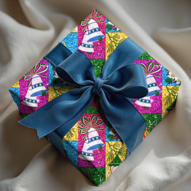 Färgfyllda helgdagar för färgning av ljus, färglös presentpapper (Skapare uppladdad)