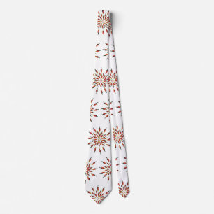 Färgfyllda Hett Peppers Mandala Anpassningsbar Slips