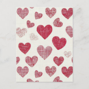 Färgfyllda hjärtan Valentinas Hälsning Vykort
