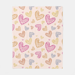 Färgfyllda hörn fleecefilt