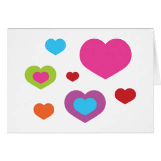 Färgfyllda hörn hälsningskort