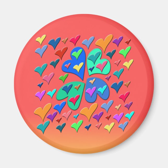 Färgfyllda hörn magnet (Framsidan)