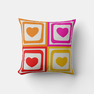 Färgfyllda hörn Pillow Kudde