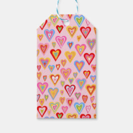 Färgfyllda hörn presentetikett