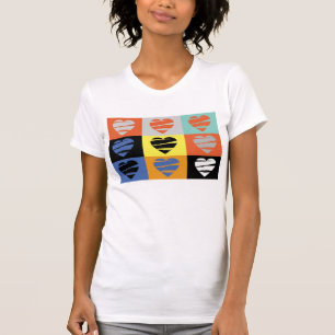 Färgfyllda hörn T-shirt