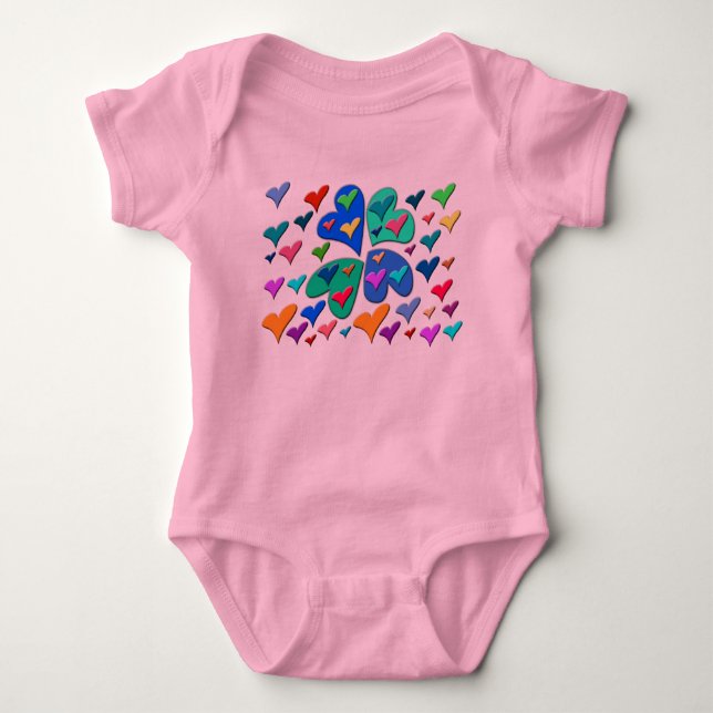 Färgfyllda hörn tee shirt (Framsida)
