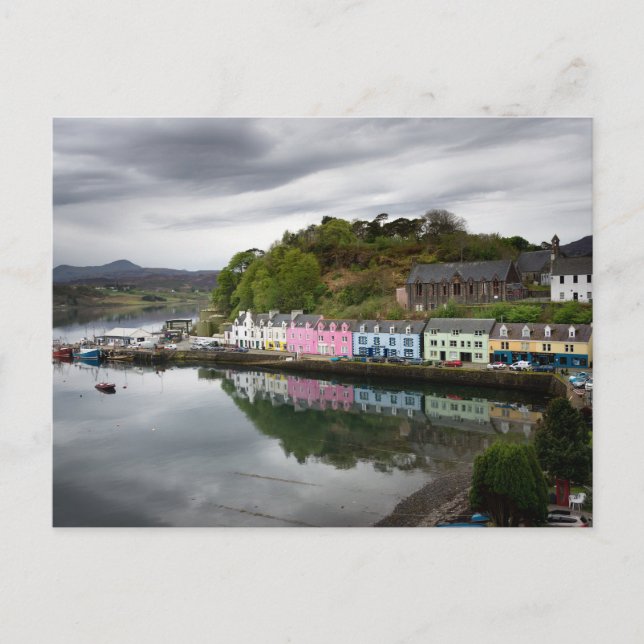 Färgfyllda hus i Portree, Skye Vykort (Framsida)