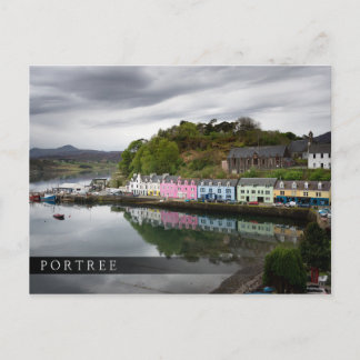 Färgfyllda hus i Portree, Skye Vykort