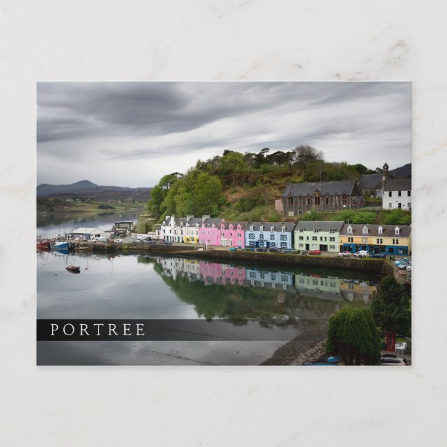 Färgfyllda hus i Portree, Skye Vykort (Framsida)