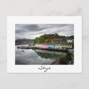 Färgfyllda hus i Portree, Skye Vykort