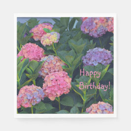 Färgfyllda Hydrangeas Pappersservett