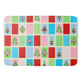 Färgfyllda jultorg badrumsmatta