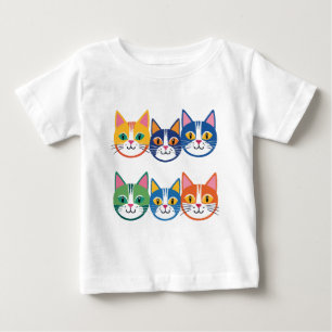 Färgfyllda kattassistenter t shirt