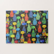 Färgfyllda katter och möss