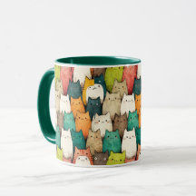 Färgfyllda katter | Tecknad av lodrät