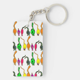 Färgfyllda kattknatt Mönster