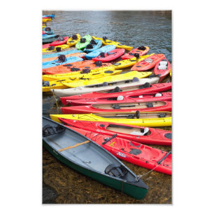 Färgfyllda Kayaks Fototryck