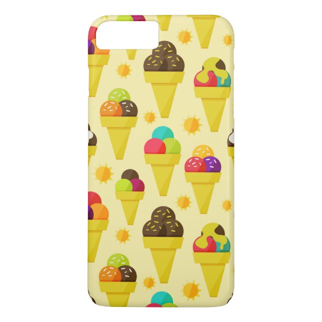 Färgfyllda konger av Tecknad Ice Cream Case-Mate iPhone Skal (Baksida)