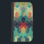 Färgfyllda kuber Geometric Mönster 2 Samsung S4 Plånboksfodral<br><div class="desc">Färgkuber geometrisk sömlös mönster</div>