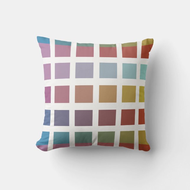 Färgfyllda kuber kudde (Framsida)