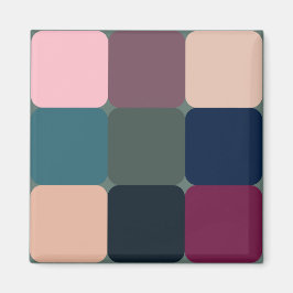 Färgfyllda kuber magnet