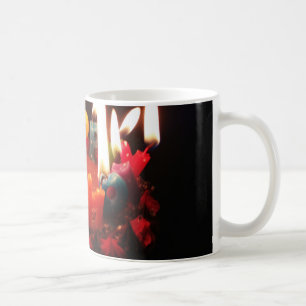 Färgfyllda, LitC "Grattis på födelsedagen"-ljus, M Kaffemugg