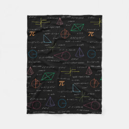 Färgfyllda matematikekvationer Matematiska formler Fleecefilt
