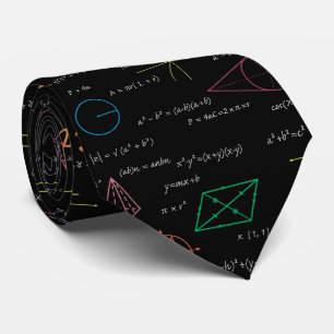 Färgfyllda matematikekvationer Matematiska formler Slips