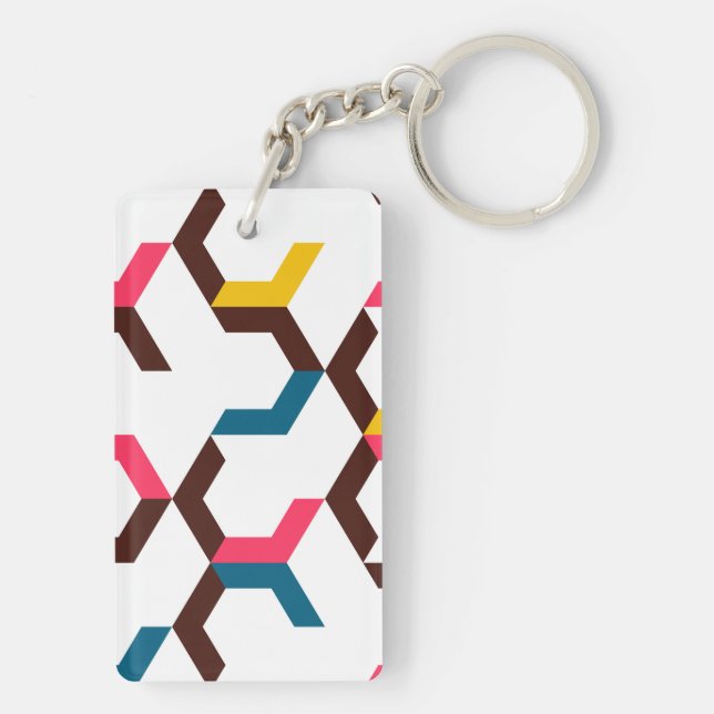 Färgfyllda, moderna, coola-trendigets chevron-pilf (Baksidan)