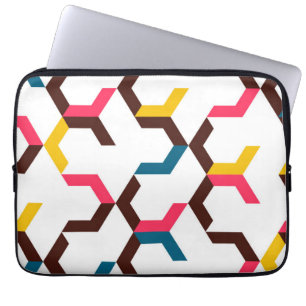 Färgfyllda, moderna, coola-trendigets chevron-pilf laptop fodral