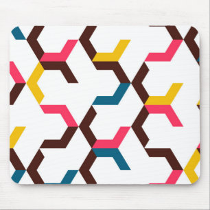 Färgfyllda, moderna, coola-trendigets chevron-pilf musmatta